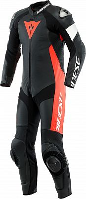 Dainese Tosa, Lederkombi 1tlg. perforiert - Schwarz/Neon-Rot/Weiß - 46 von Dainese