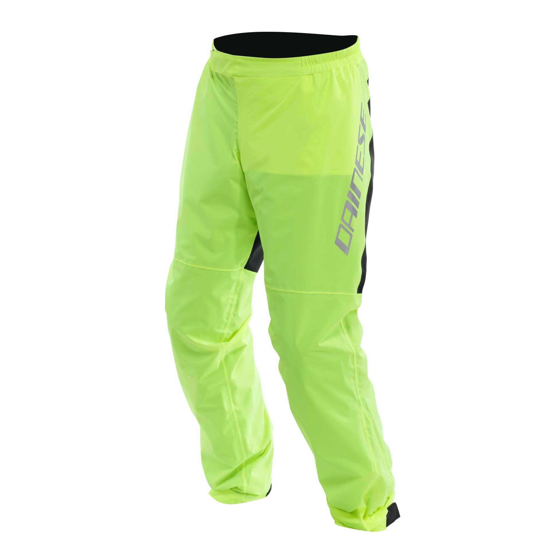 Dainese - Ultralight Rain Pants, Faltbare Regenhose für Motorradfahrer, wasserdicht und winddicht, für Männer und Frauen, Fluo Gelb, L von Dainese