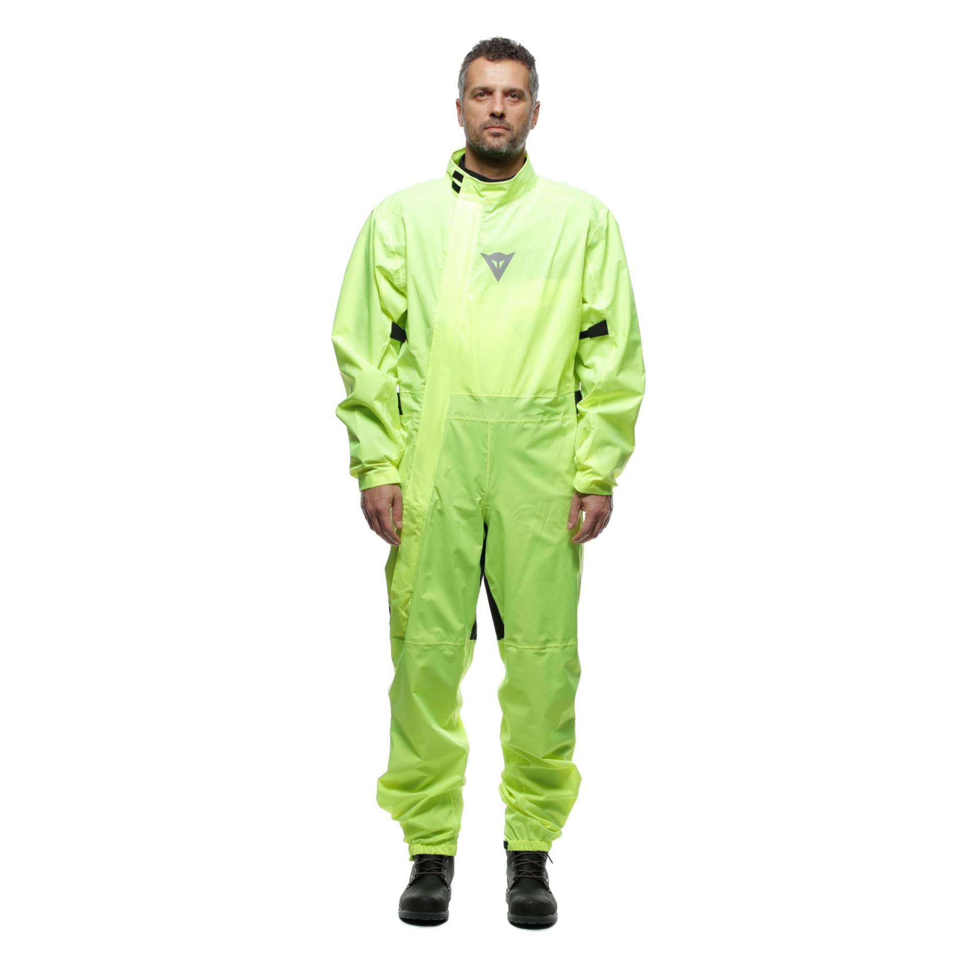 Dainese - Ultralight Rain Suit, Faltbarer Regenanzug für Motorradfahrer, wasserdicht und winddicht, für Männer und Frauen, Fluo Gelb, L von Dainese