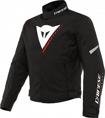 Dainese Veloce D-Dry, Textiljacke wasserdicht - Schwarz/Weiß/Rot - 44 von Dainese