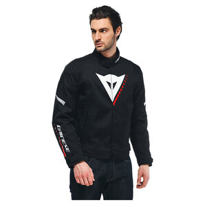 Dainese Veloce D-Dry Textiljacke Schwarz Weiss Rot von Dainese