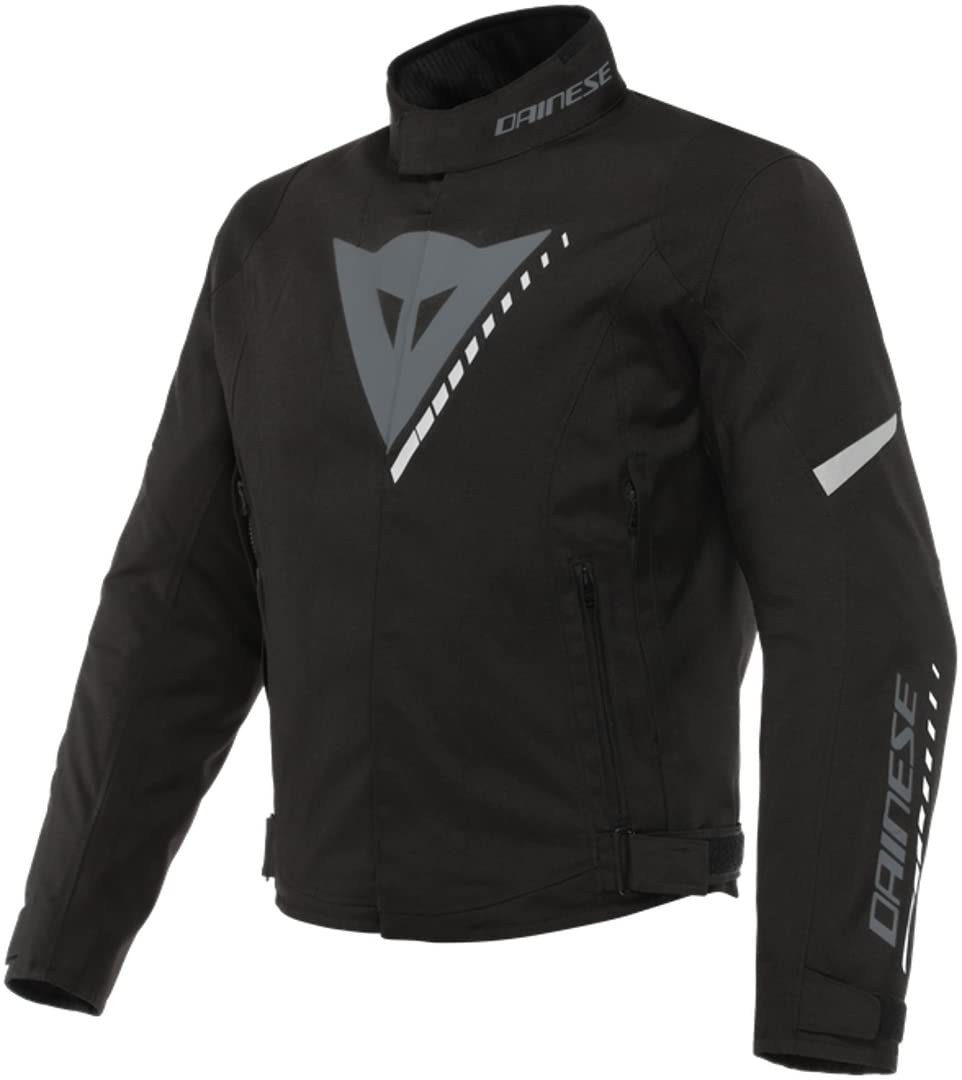 Dainese Herren veloce d-dry jacket Motorradjacke Ganzj hrig Wasserdicht mit Abnehmbarer Thermoschicht, Schwarz/Charcoal-Gray/Weiß, 52 EU von Dainese