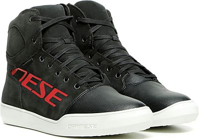 Dainese York, Schuhe wasserdicht - Dunkelgrau/Rot - 42 EU von Dainese