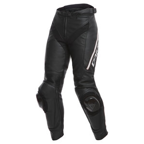 Delta 3 Damen Lederhose Schwarz Weiss Dainese von Dainese