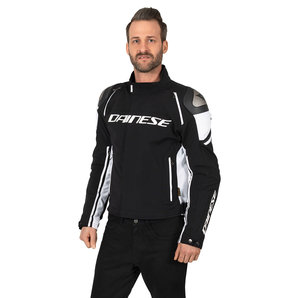 Dainese Racing 3 D-Dry Textiljacke Schwarz Weiss von Dainese