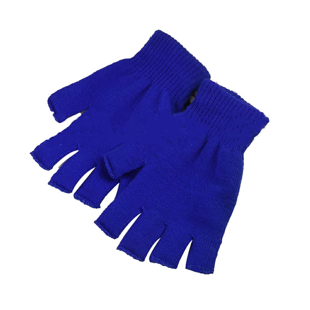 Dajidafu 1 Paar Fingerlose Handschuhe für Frauen Sportgeräte Outdoor Aktivitäten Geschenke für Männer Kreatives Design Heimbedarf, Blau von Dajidafu