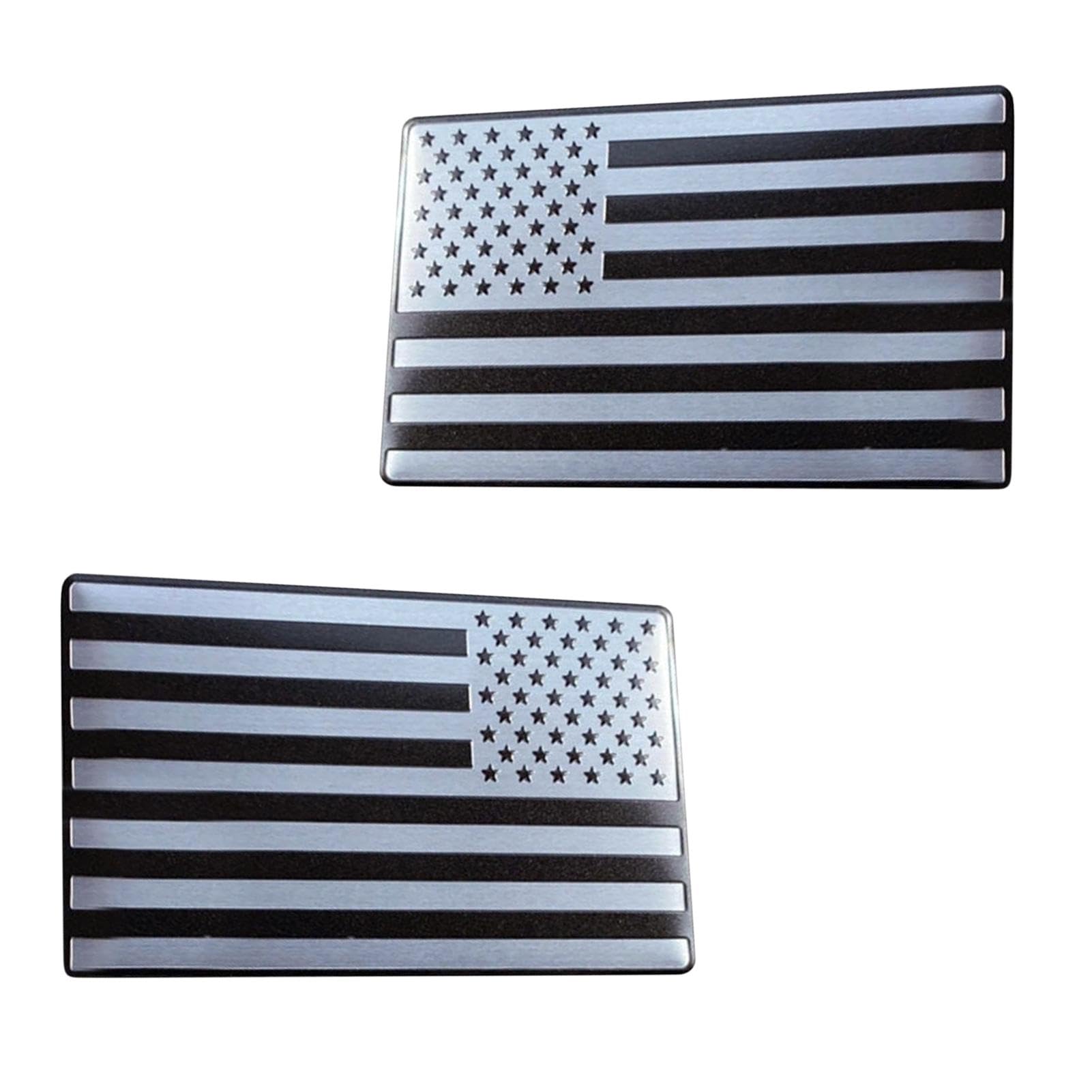 Autoaufkleber mit US-Flagge,Autofensteraufkleber mit US-Flagge,2 Stück amerikanische Flagge Emblem Aufkleber | Langlebiger patriotischer Abzeichen-Aufkleber aus Metall und Aluminium, ausgehöhltes Embl von Dalchana
