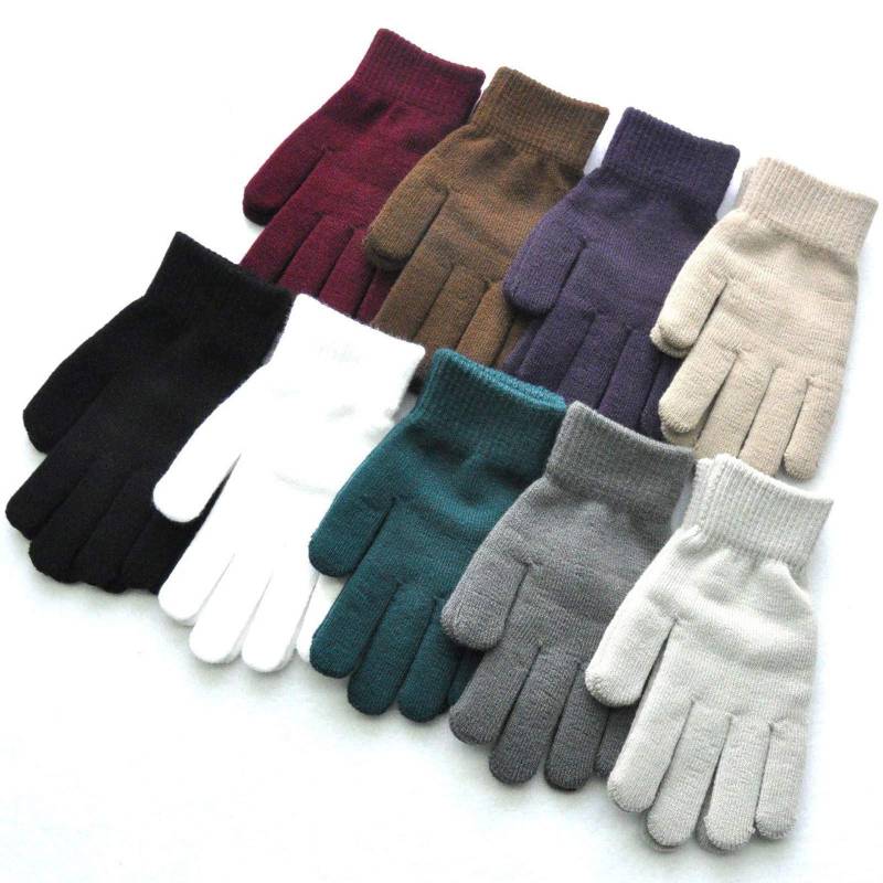 Dantazz Damen Handschuhe Warme Strick Winterhandschuh Gestrickte Wollhandschuhe Verdickte Winter Elastisch Strickhandschuhe für Damen Herren Outdoor Atmungsaktive Fahrradhandschuhe von Dantazz