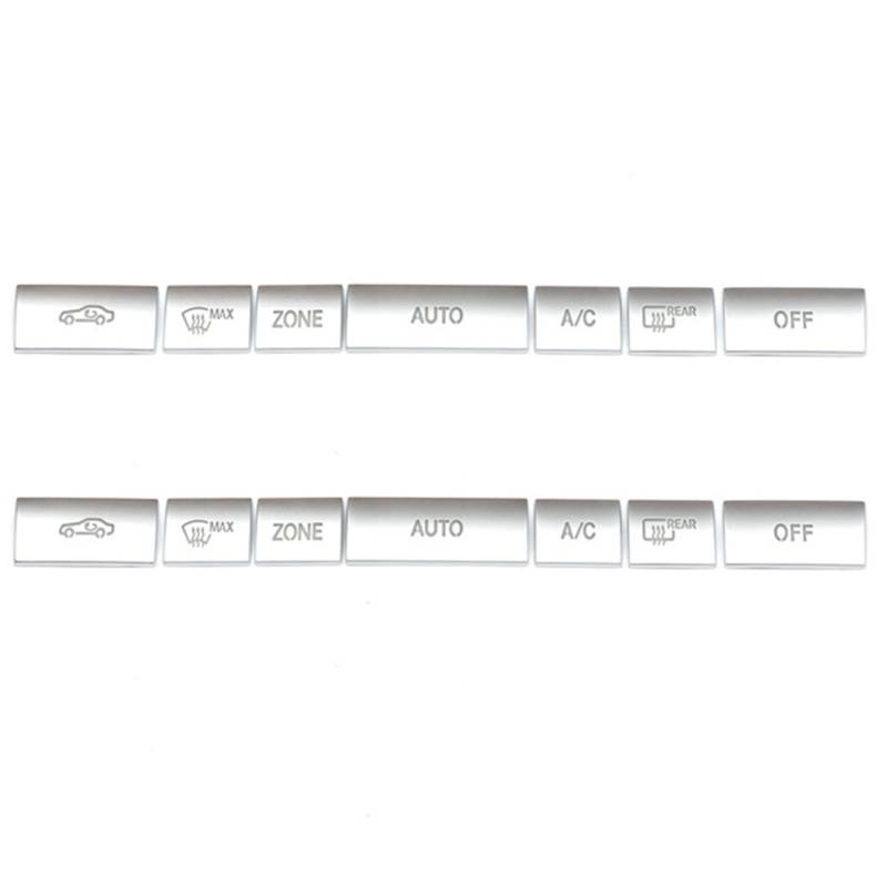 Darmlly 14X Autokonsole KlimaanlagenknöPfe Dekoration Abdeckblende für E W212 C207 2009-2015 Innenzubehör A. von Darmlly