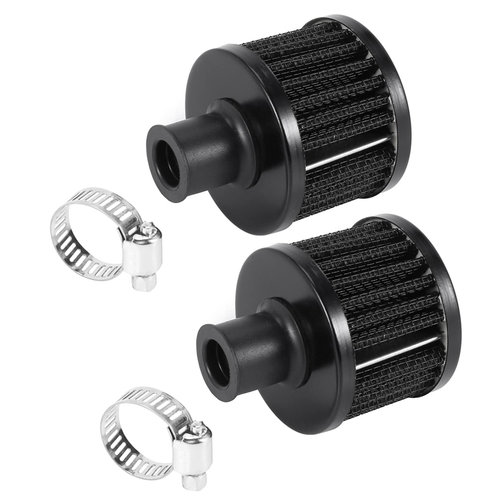 Darmlly 2X 13Mm ÖL Mini EntlüFtung Kaltluftfilter Kraftstoff KurbelgehäUse Motor für Auto Farbe: Silber von Darmlly