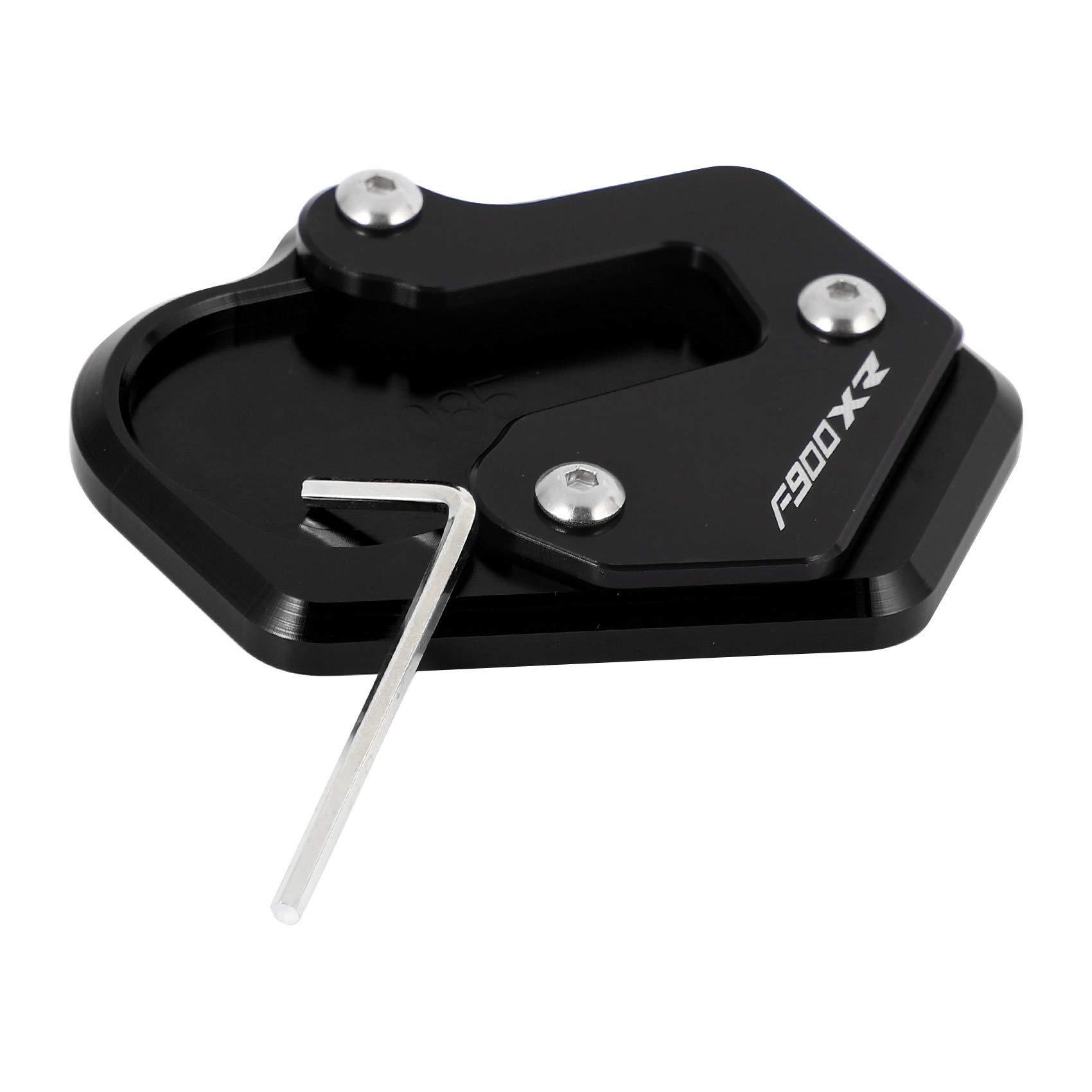 Dasing Motorrad Ständer Fuß Seitenverlängerung Pad Motor Kickstand Pad Support Standverlängerungsplatte Side Kickstand Support für F900XR F900 XR F 900XR 2020 (Schwarz) von Dasing