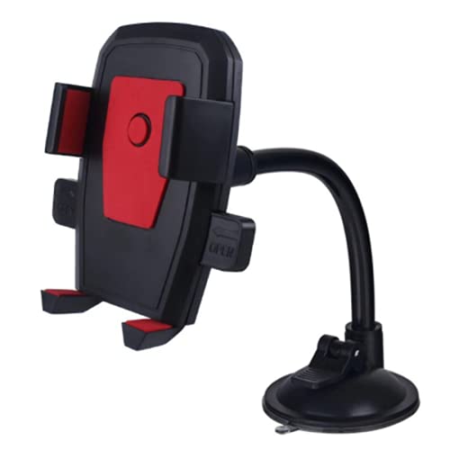 DawnDream Auto Handyhalterung Autotelefonhalter Halterung Cup Holder Universal Car Mount Mobile Saugscheibe Telefon Verriegelung Auto-Zubehör Handy Halterung Auto (Color : Red) von DawnDream