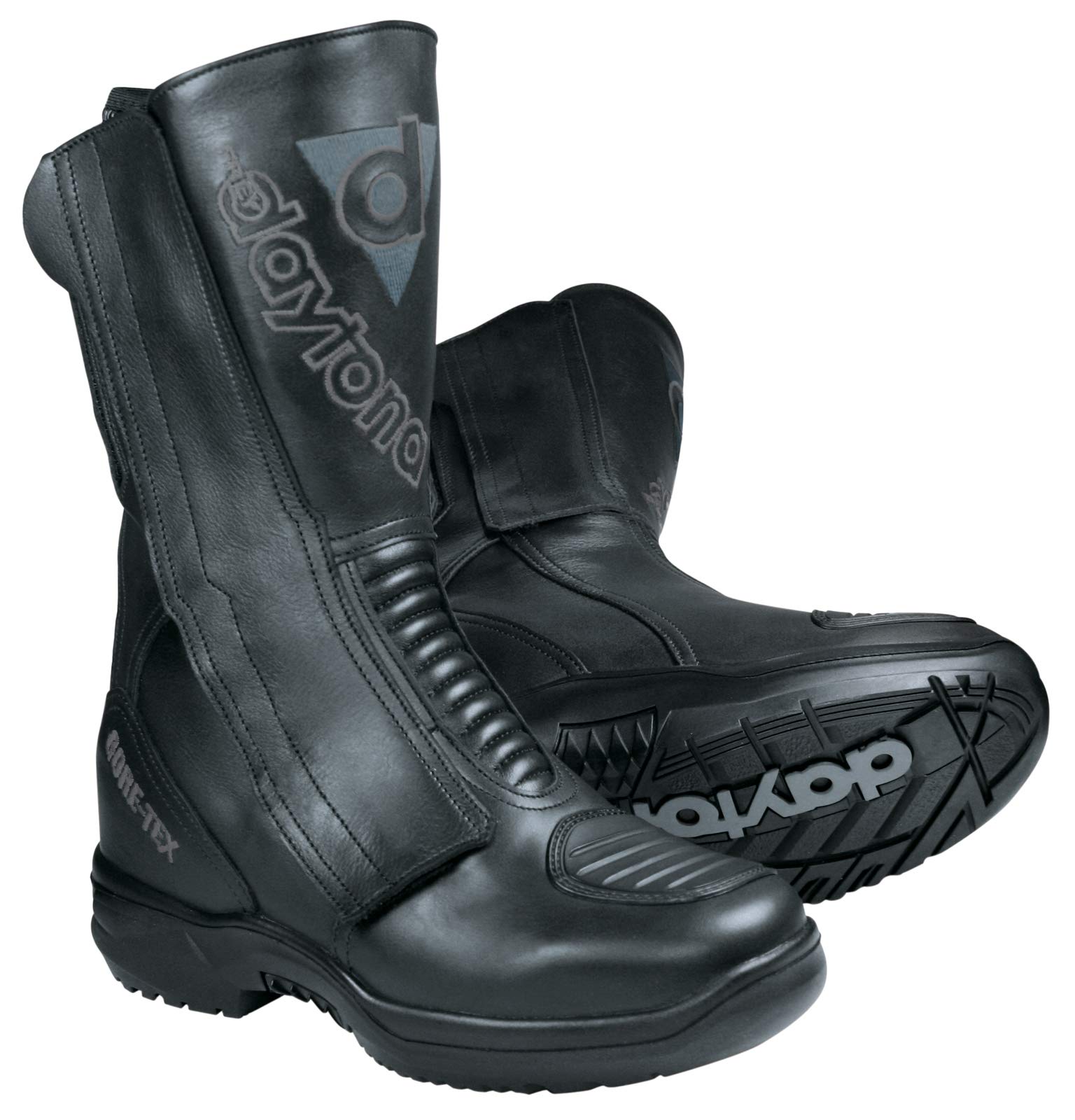 Daytona Gore-Tex Motorradstiefel M-STAR schwarz Leder wasserdicht Knöchelschutz, 45 von Daytona