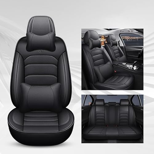 DcoAzoz Autositzbezüge Universal passend für Chevrolet Cruze Captiva Onix Orlando Sonic Sail Malibu Sitzschutz Set Leder Kissenbezüge von DcoAzoz