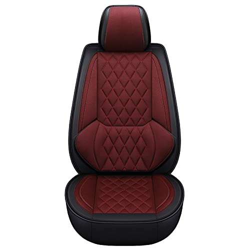 DcoAzoz Autositzbezüge Universal passend für Skoda Fabia Combi Scout NJ/Fabia Kombi NJ/Fabia/Enyaq iV 80/Enyaq iV 60/Enyaq Sport iV 80 Nappaleder Kissenschoner von DcoAzoz