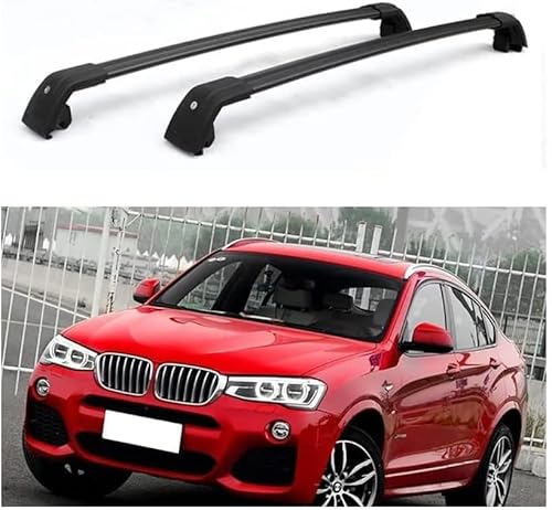 2 Stück Auto Dachträger für BMW X4 F26 2014-2018, Dachreling Rack Gepäck Querträger Relingträger Gepäckablage Dachgepäckträger von DdaiXQ