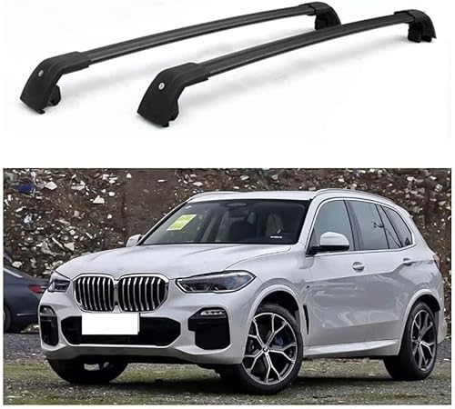 2 Stück Auto Dachträger für BMW X5 F15 2014-2018, Dachreling Rack Gepäck Querträger Relingträger Gepäckablage Dachgepäckträger von DdaiXQ