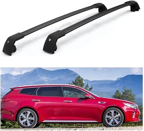 2 Stück Auto Dachträger für Kia Optima Sportswagon (JF) Estate 2016-2019, Dachreling Rack Gepäck Querträger Relingträger Gepäckablage Dachgepäckträger von DdaiXQ