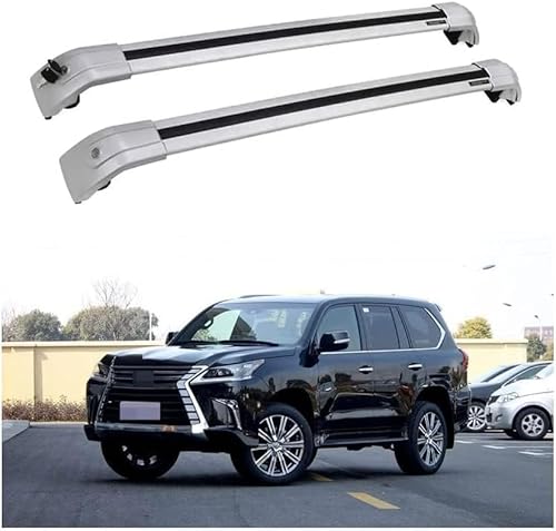 2 Stück Auto Dachträger für Lexus LX LX570 SUV 2016-2018, Dachreling Rack Gepäck Querträger Relingträger Gepäckablage Dachgepäckträger von DdaiXQ