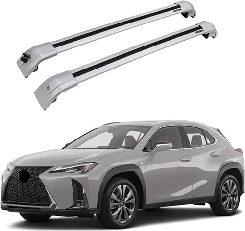 2 Stück Auto Dachträger für Lexus UX UX200 UX250H 2018-2020, Dachreling Rack Gepäck Querträger Relingträger Gepäckablage Dachgepäckträger von DdaiXQ