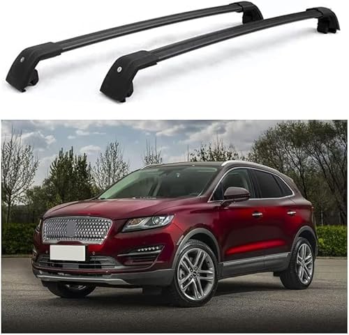 2 Stück Auto Dachträger für Lincoln MKC 2019-2021, Dachreling Rack Gepäck Querträger Relingträger Gepäckablage Dachgepäckträger von DdaiXQ