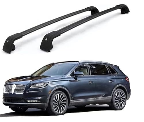 2 Stück Auto Dachträger für Lincoln Nautilus 2018-2021, Dachreling Rack Gepäck Querträger Relingträger Gepäckablage Dachgepäckträger von DdaiXQ