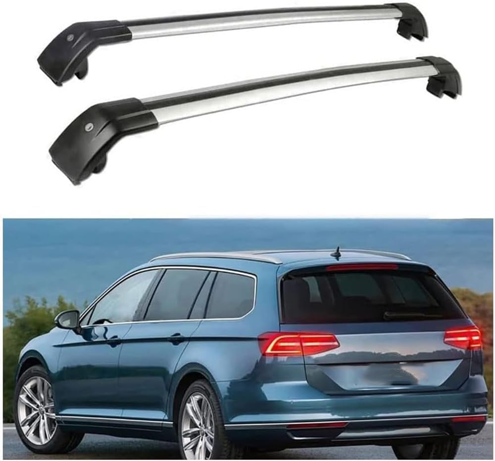 2 Stück Auto Dachträger für VW Passat Variant (3G5, CB5) 2015-2020, Dachreling Rack Gepäck Querträger Relingträger Gepäckablage Dachgepäckträger von DdaiXQ