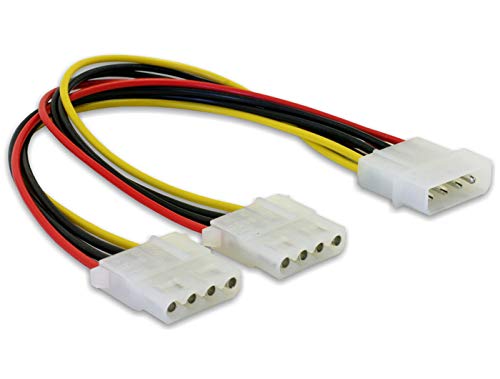 Delock Y- Kabel Stromversorgung > 2x 4pin Molex (2er Pack) von DeLOCK