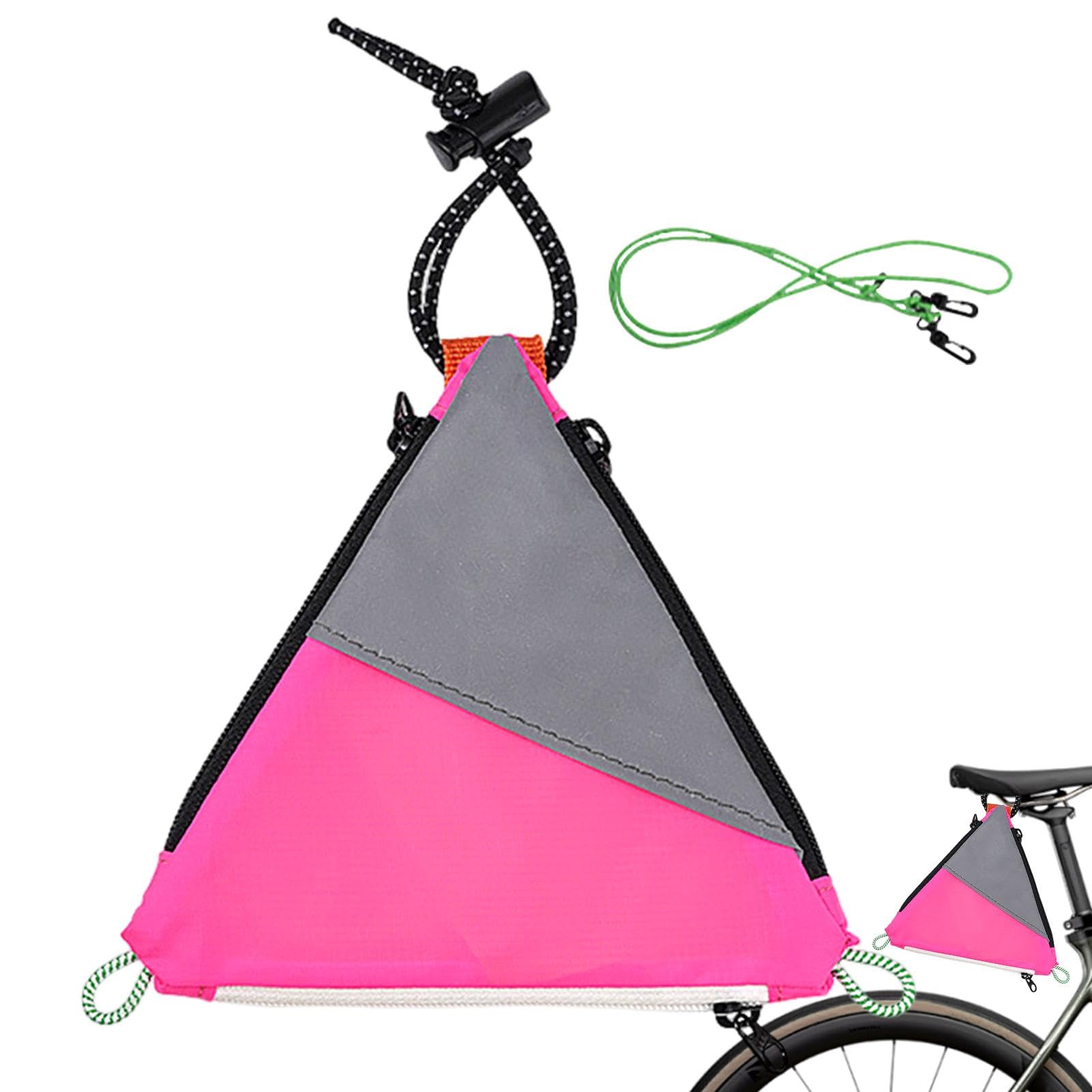 Decorhome Bikes Gepäckträgertasche – Fahrrad-Dreieckstasche Mit Großem Fassungsvermögen | Vielseitige Fahrrad-Kofferraumtasche Für Einkaufstouren | Reflektierendes Wasserabweisendes Design Für Mehr Si von Decorhome