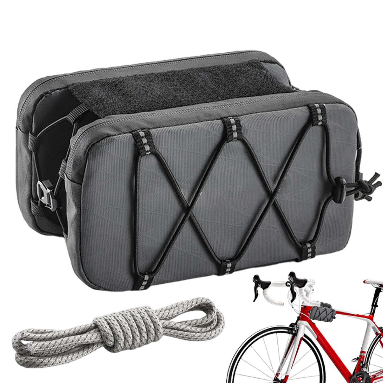 Decorhome Fahrradrahmentasche – 1L Fahrradschlauchtasche | Multifunktionaler Frontrahmen-Aufbewahrungsorganisator | Große Fahrradzubehörtasche Mit Schnellverschluss Für Telefonwerkzeug | Vielseitige F von Decorhome