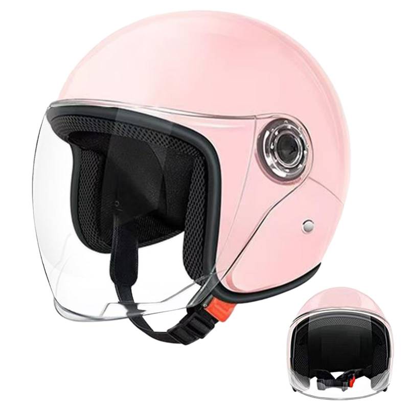 Decorhome Motorradhelm – Leichte Halbhelme | Reithelme Mit Linsen | Sonnenschutz-Retro-Rennhelme Für Und Mädchen | Elektrofahrradhelm Für Männer Und Frauen | Ganzjahres-Winterkälteschutz von Decorhome