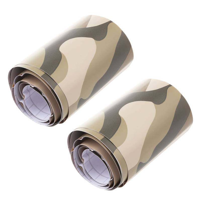 Decqerbe 2 Rolle Camo Auto Aufkleber Carbon Motorrad PVC Vinyl Armee Aufkleber CAMO Gelb Camouflage 152X10cm von Decqerbe