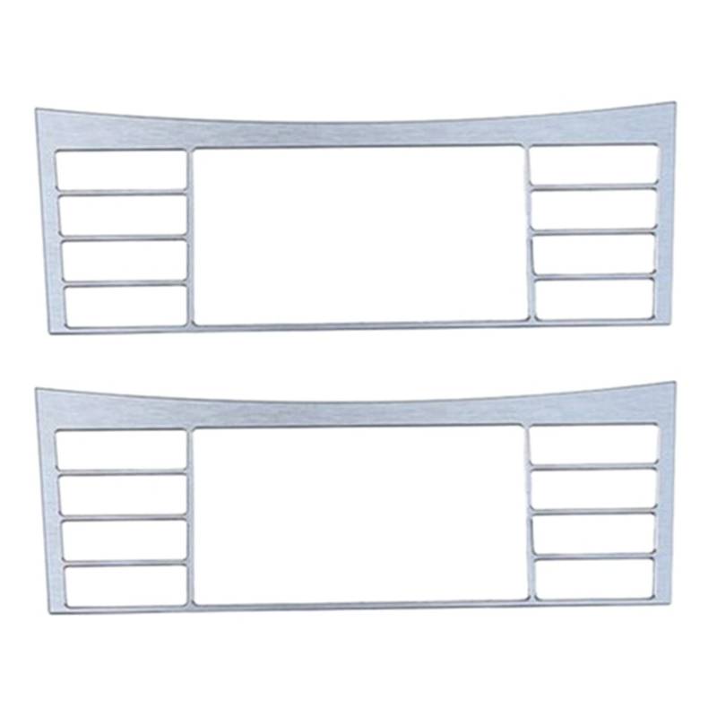 Decqerbe 2X Auto Innenraum Mittel Konsolen Knopf -Verkleidungs Schalter Verkleidungs Dekorative Abdeckungs Ordnung für W212 E- 2009-2015 von Decqerbe