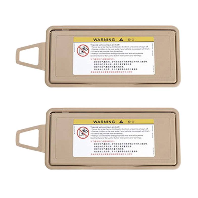 Decqerbe 2X Auto Sonnen Blende Schild Schirm Board Abdeckung für S W220 1998-2005 Beige Rechte Seite von Decqerbe