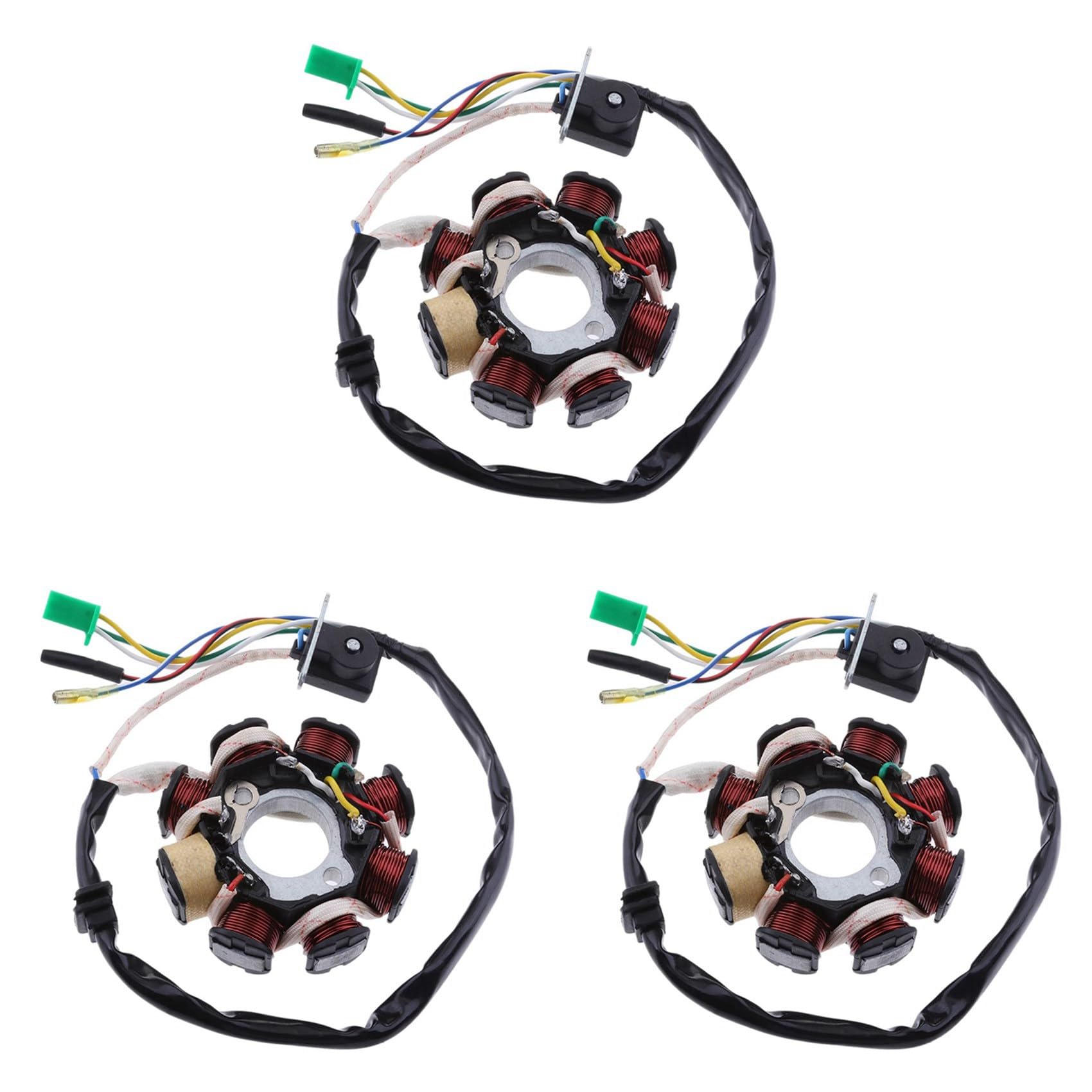 Decqerbe 3X GY6 Motor Stator Generator Spule 157QMJ für GY6 Motor 125Cc 150Cc ATV Roller ZubehöR von Decqerbe