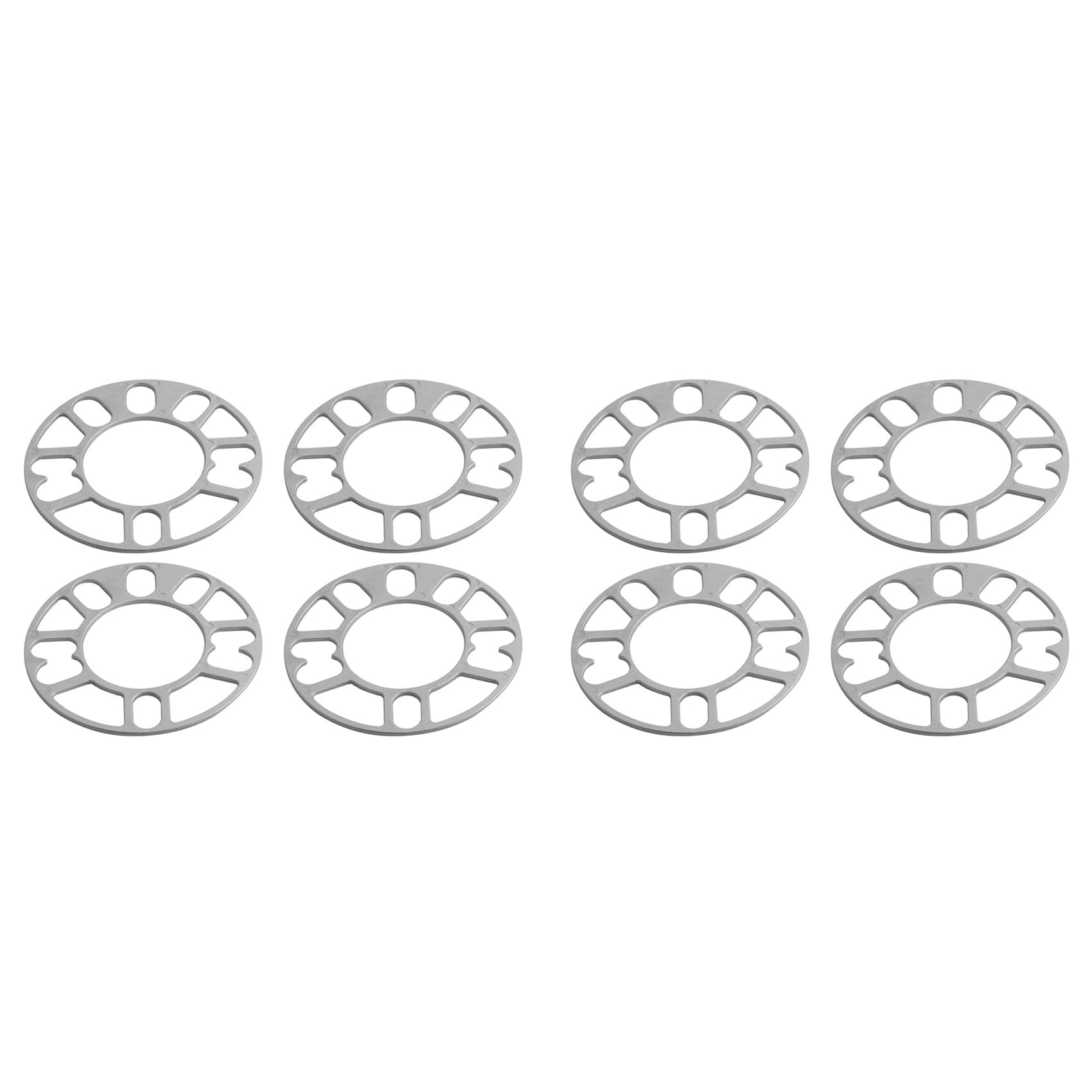 Decqerbe 8 StüCk Aluminium Rad Spurverbreiterungen Unterlegscheiben Platte Auto Rad Spurverbreiterungen 3Mm Bolzen für 4X100 4X114,3 5X100 5X108 5X114,3 5X120 von Decqerbe