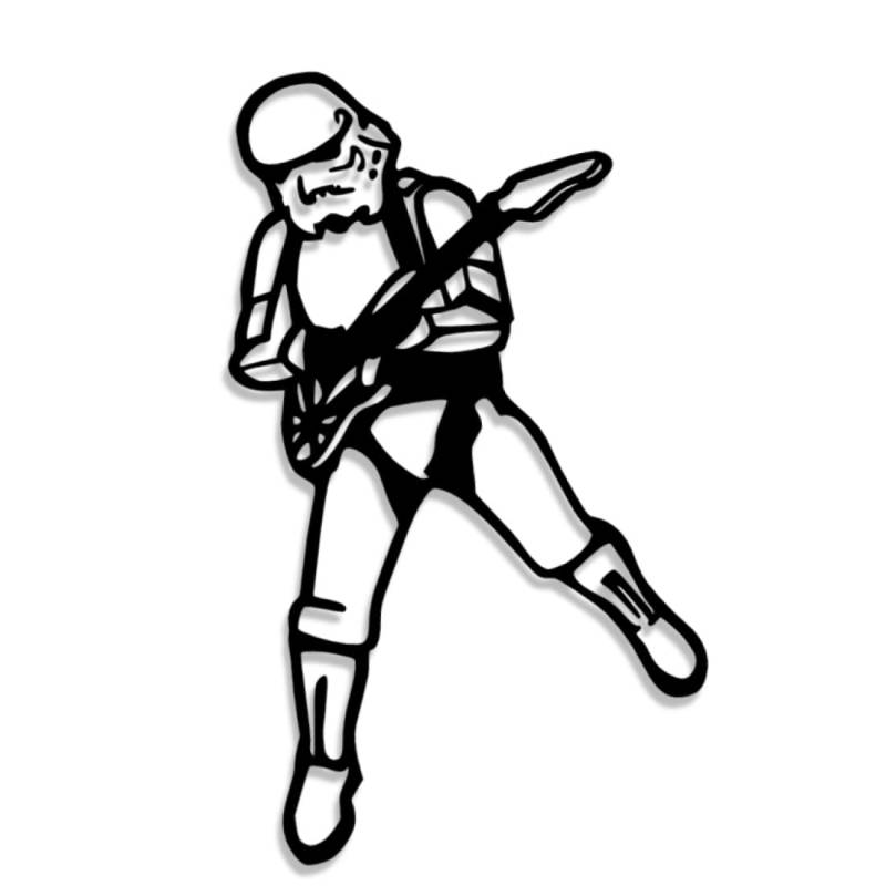 Decus Shop Stormtrooper E-Gitarre 3105 // Sticker Aufkleber vers. Größe Farbe von Decus Shop