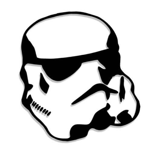 Decus Shop Stormtrooper Helm minimal 3107 // Sticker Aufkleber vers. Größe Farbe von Decus Shop