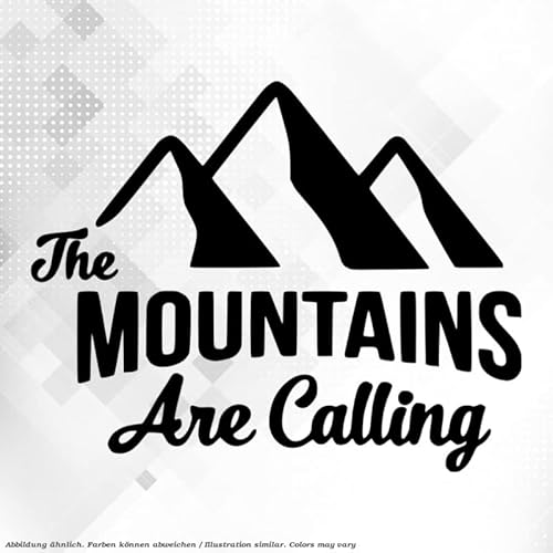 Decus Shop The Mountains Are Calling 3130 // Sticker Aufkleber vers. Größe Farbe von Decus Shop