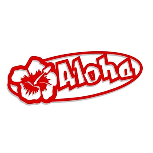 Decus Aloha Hawaii L 0239 (rot) // Sticker OEM JDM Style Aufkleber von Decus