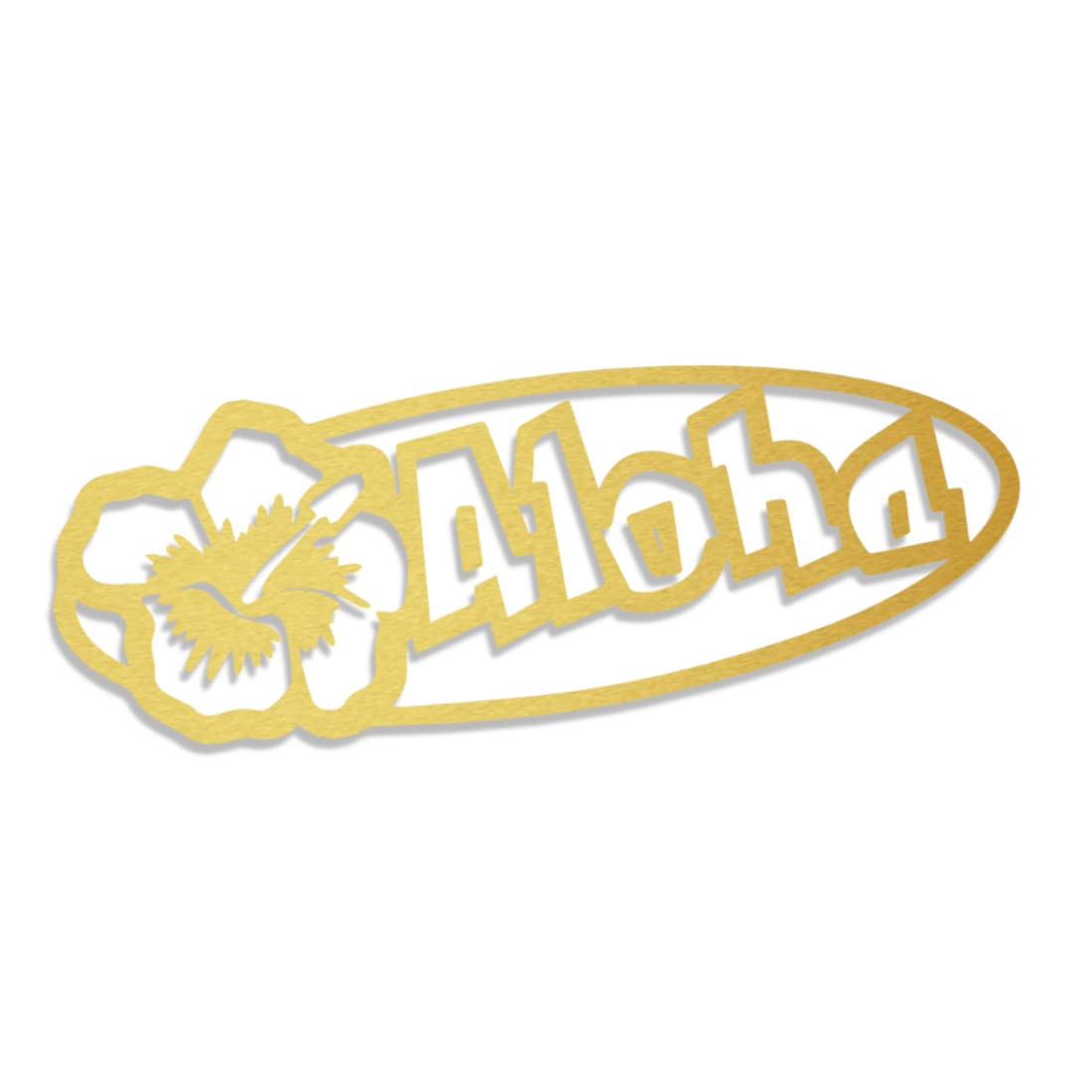 Decus Aloha Hawaii XXL 0239 (Gold metallic) // Sticker OEM JDM Style Aufkleber von Decus