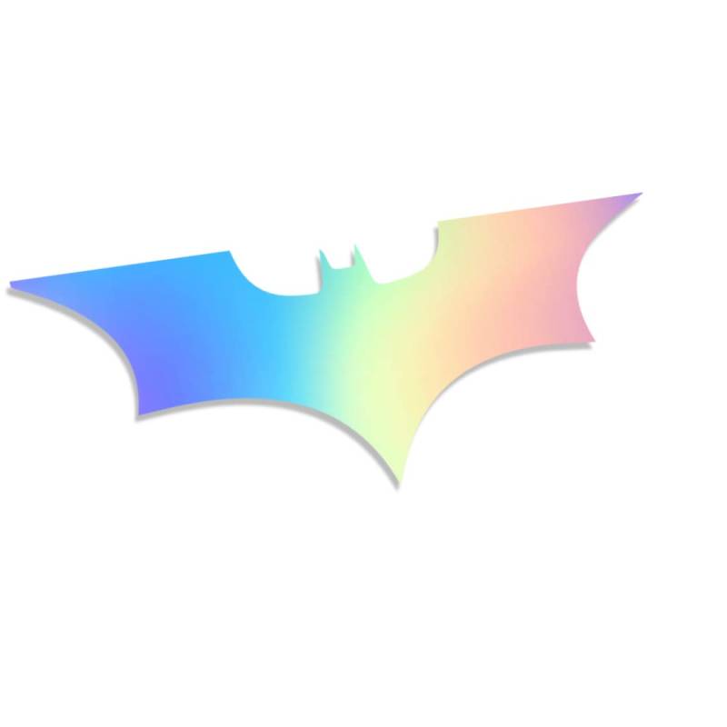 Decus Batman Dark Knight Symbol XXL 0161 (Oil Slick Hologramm) // Sticker OEM JDM Style Aufkleber von Decus