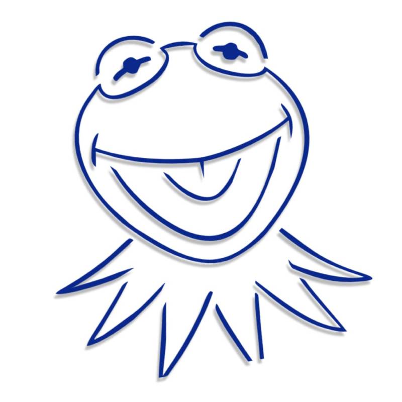 Decus Kermit The Frog XL 2091 (blau) // Sticker OEM JDM Style Aufkleber von Decus