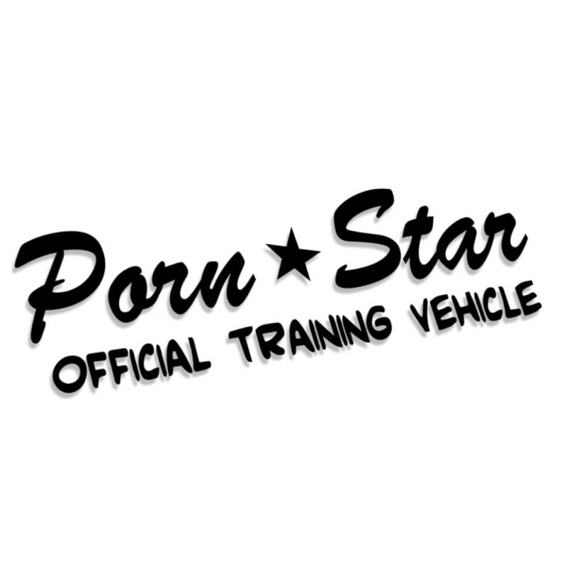 Decus Porn Star Official Training Vehicle XXL 2330 (schwarz) // Sticker OEM JDM Style Aufkleber von Decus