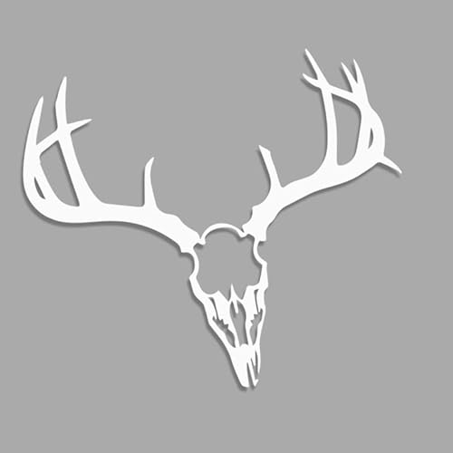 Deer Skull Hirsch Skelett XXL 0205 (weiß) // Sticker OEM JDM Style Aufkleber von Decus