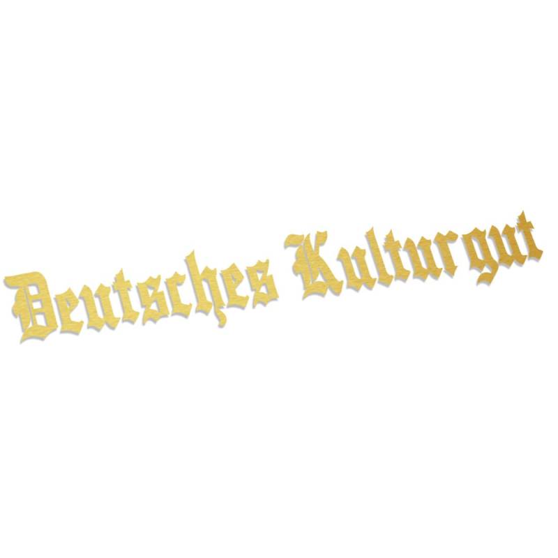 Deutsches Kulturgut Large XXL 0359 (Gold metallic) // Sticker OEM JDM Style Aufkleber von Decus