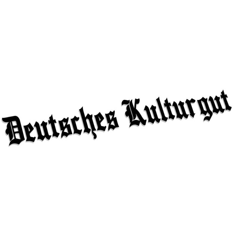 Deutsches Kulturgut Large XXL 0359 (schwarz) // Sticker OEM JDM Style Aufkleber von Decus