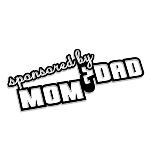 Sponsored by MOM and DAD XXL 2431 (schwarz) // Sticker OEM JDM Style Aufkleber von Decus