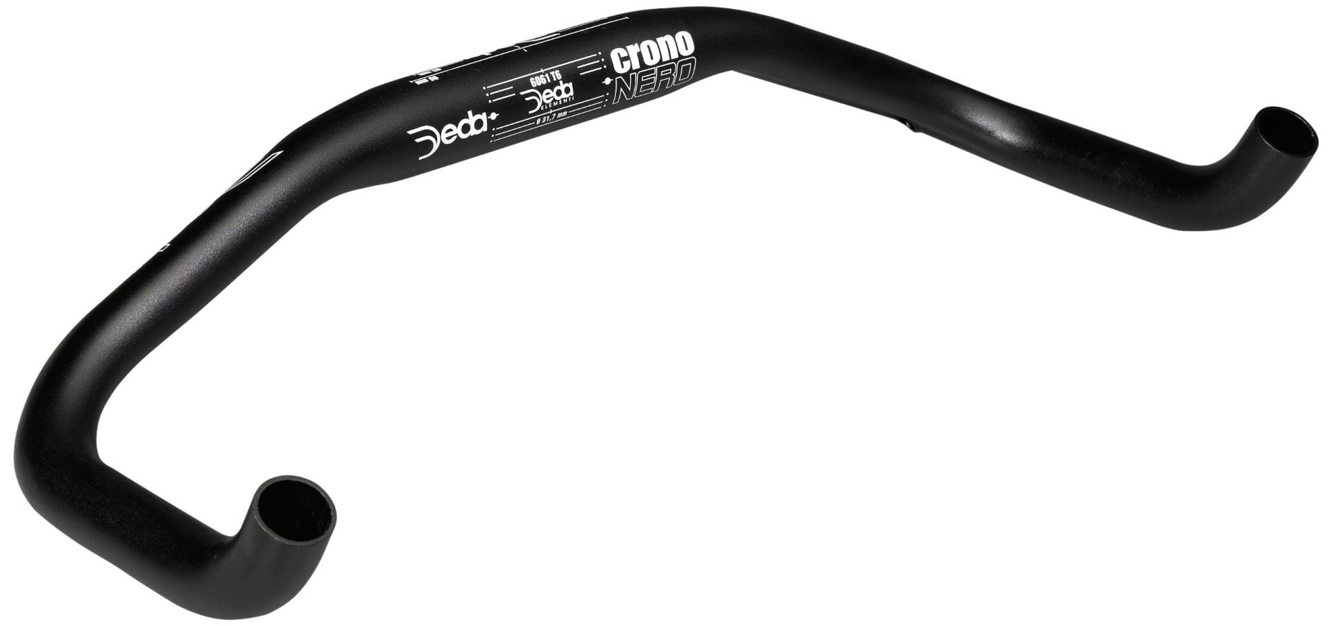 Deda Unisex CRONONERO Low Rider 40 Fahrradbügel Erwachsene, Schwarz, 40 mm außen, 40mm EXT von Deda Elementi