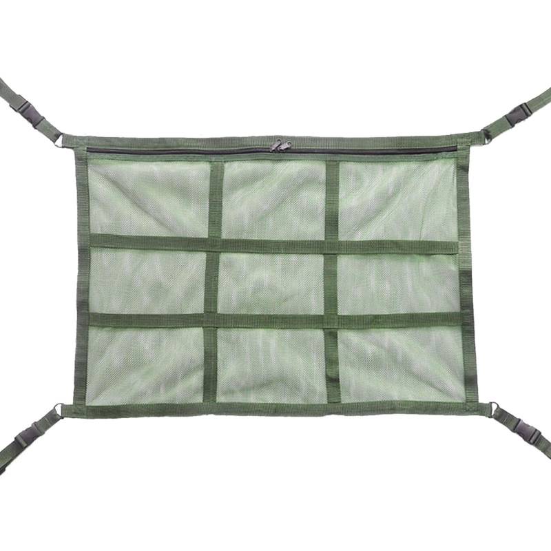 Autodach-Frachtnetz – 80 x 53 cm (31,5 x 21,26 Zoll) Gepäcknetz, Auto-Decken-Aufbewahrung, Ladungsnetz, doppellagiges SUV-Dachgepäcknetz, elastischer Draht, LKW-Innenzubehör für Camping von Deewar